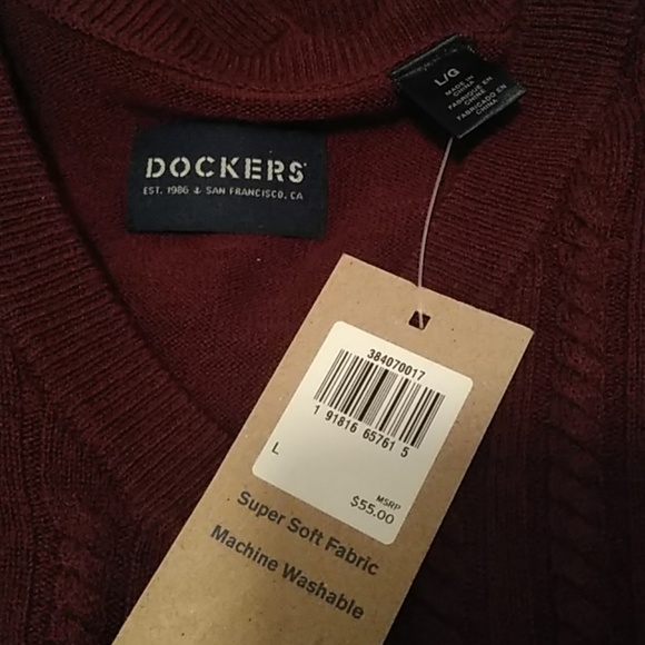 *SALE" Docker V Neck Super Soft Sweater - Picture 2 of 4